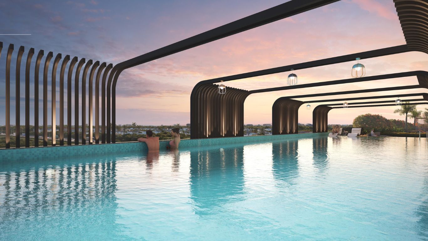 View from swimming pool